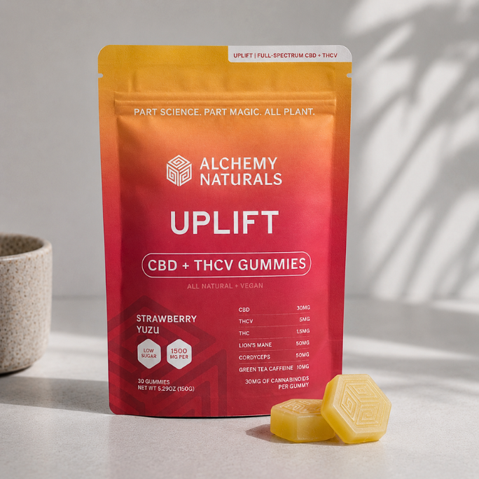 Uplift Gummies Lions Mane Cordyceps Green Tea Extract