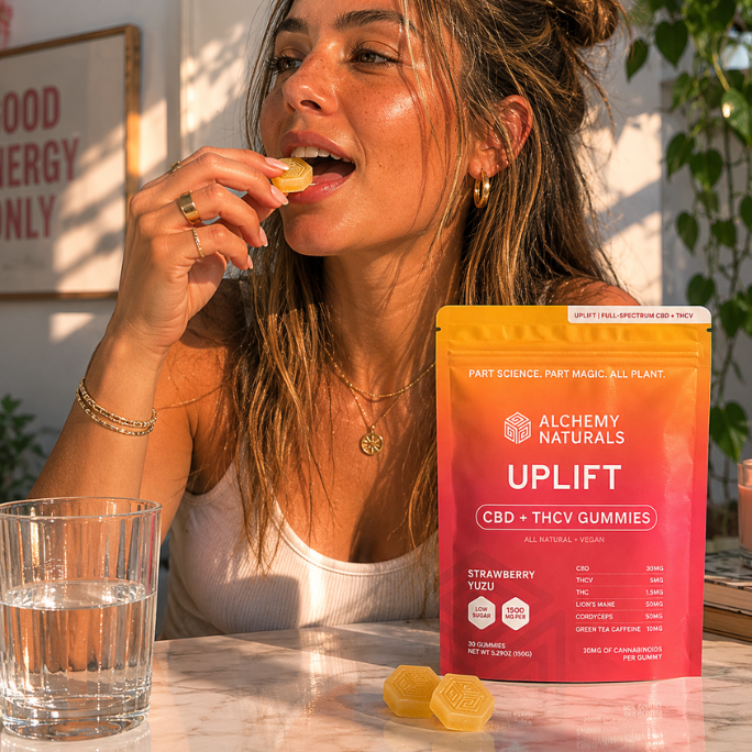 Uplift Gummies Lions Mane Cordyceps Green Tea Extract