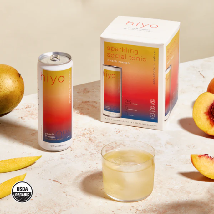 Hiyo Peach Mango Sparkling Tonic | Kerwell
