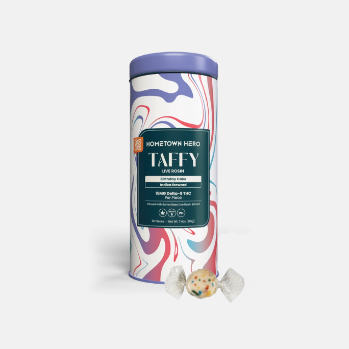 Birthday Cake Live Rosin Taffy