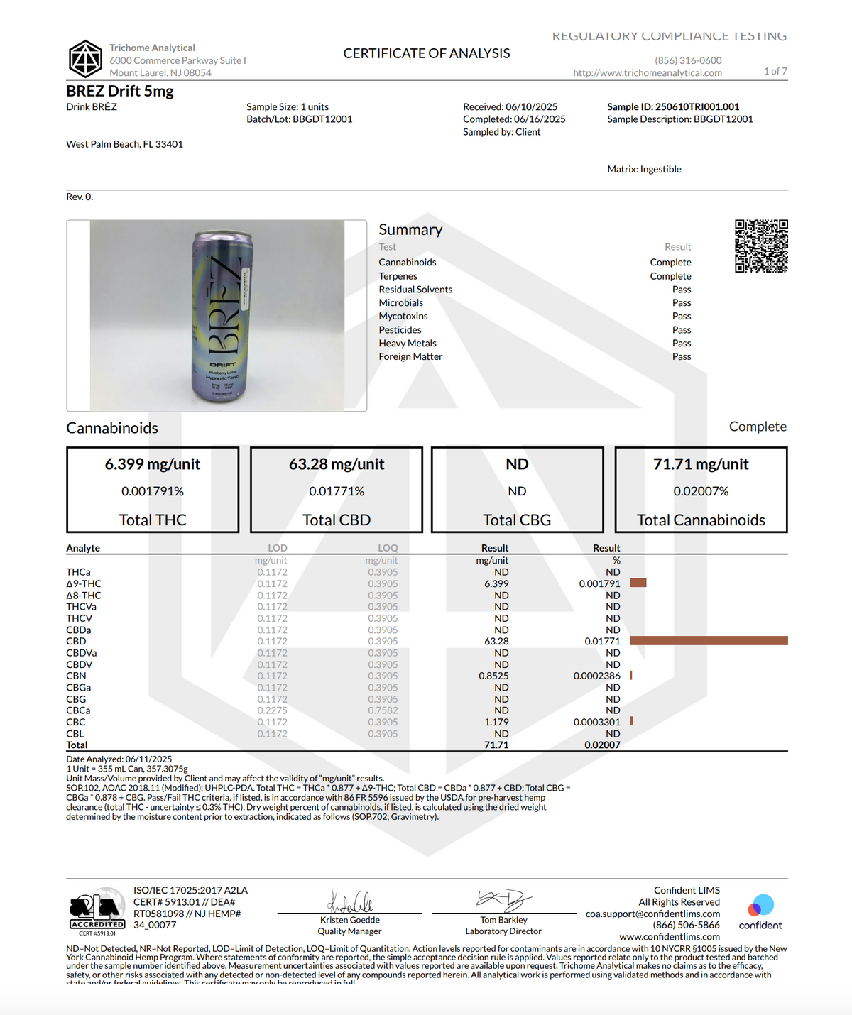 Blueberry Botanical Sparkling Tonic for Deep Relaxation