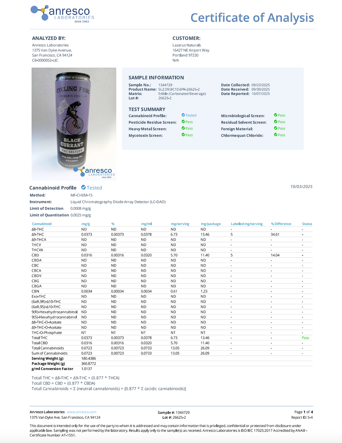 Black Currant Seltzer