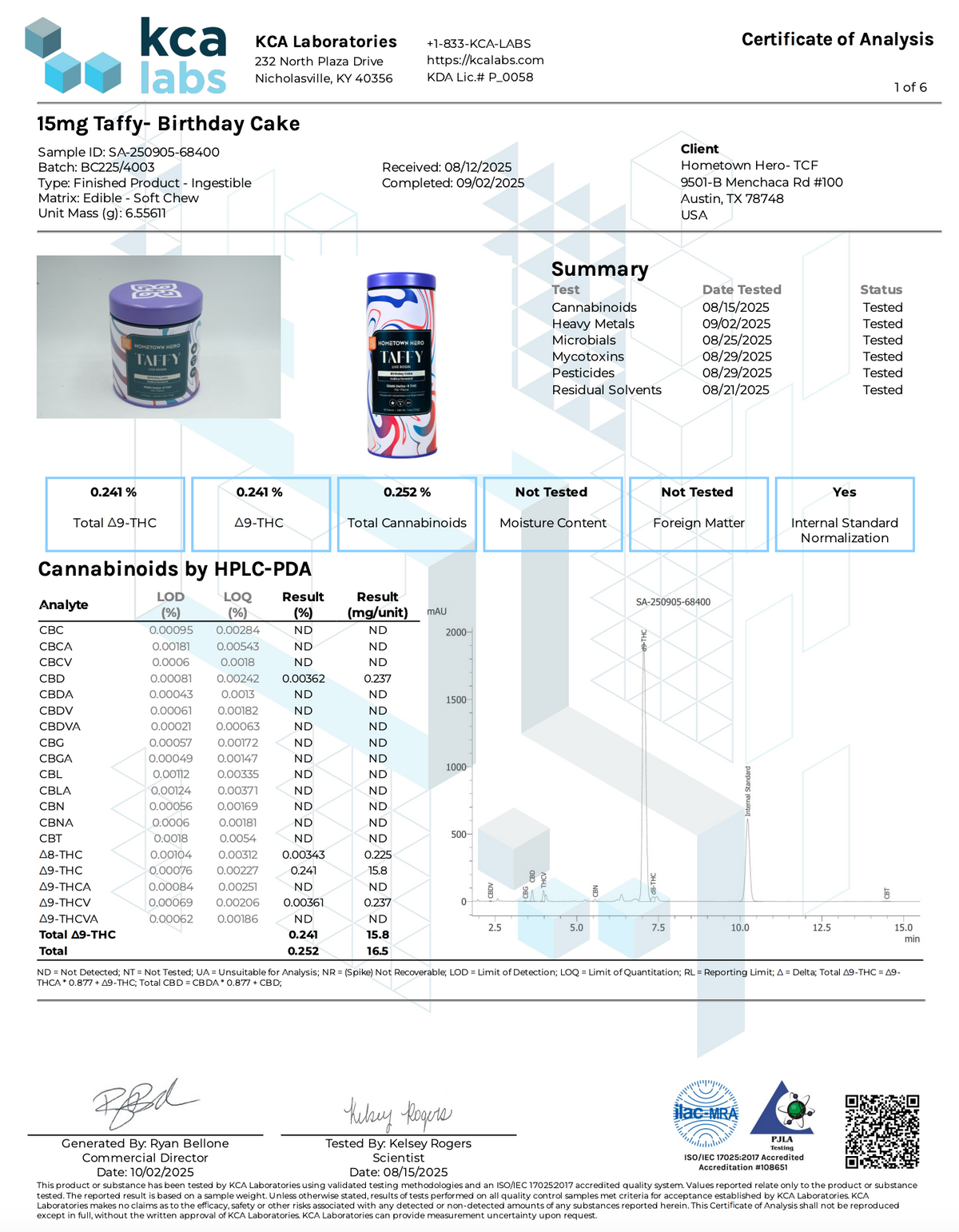 Birthday Cake Live Rosin Taffy