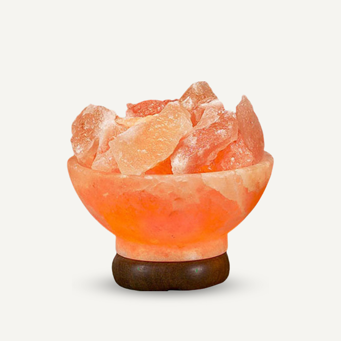 Himalayan Salt Lamp - Pink Round Fire Bowl