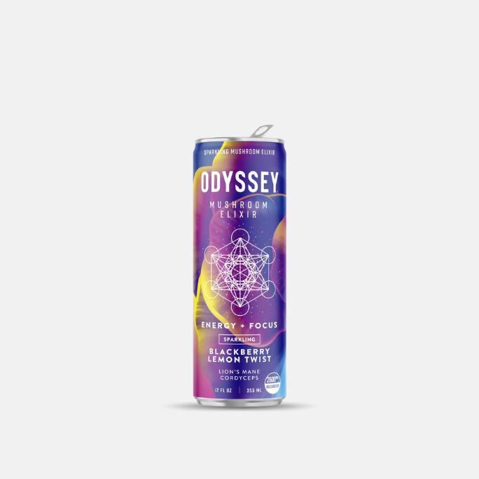 Odyssey Mushroom Elixir - Energy + Focus Blackberry Lemon Twist (Sparkling)