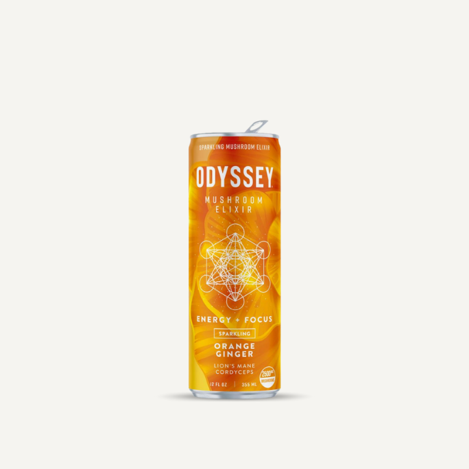 Odyssey Mushroom Elixir - Energy + Focus Orange Ginger (Sparkling)