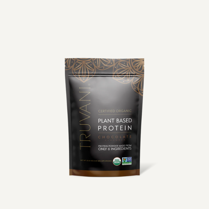 Truvani Organic Plant Based Chocolate Protein Powder